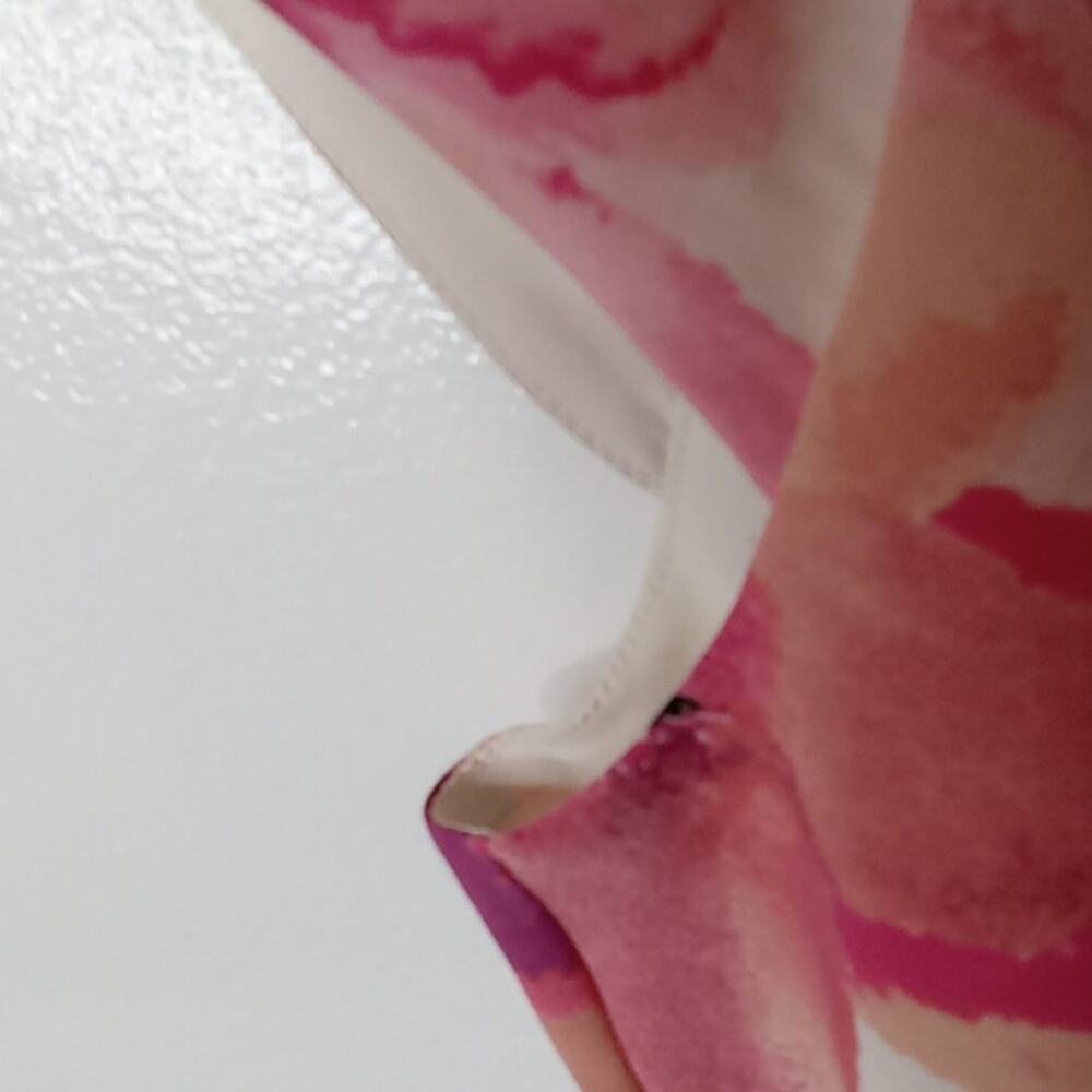 NWT Apt. 9 Pink White Floral Sleeveless Pleated Knee Length Sheath Dress 12 - Picture 4 of 10